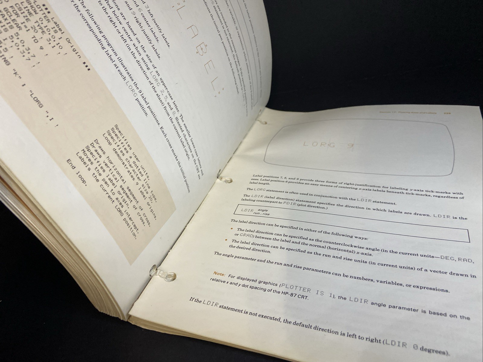 Hewlett Packard HP 86/87 Operating and BASIC Programming Manual Vintage