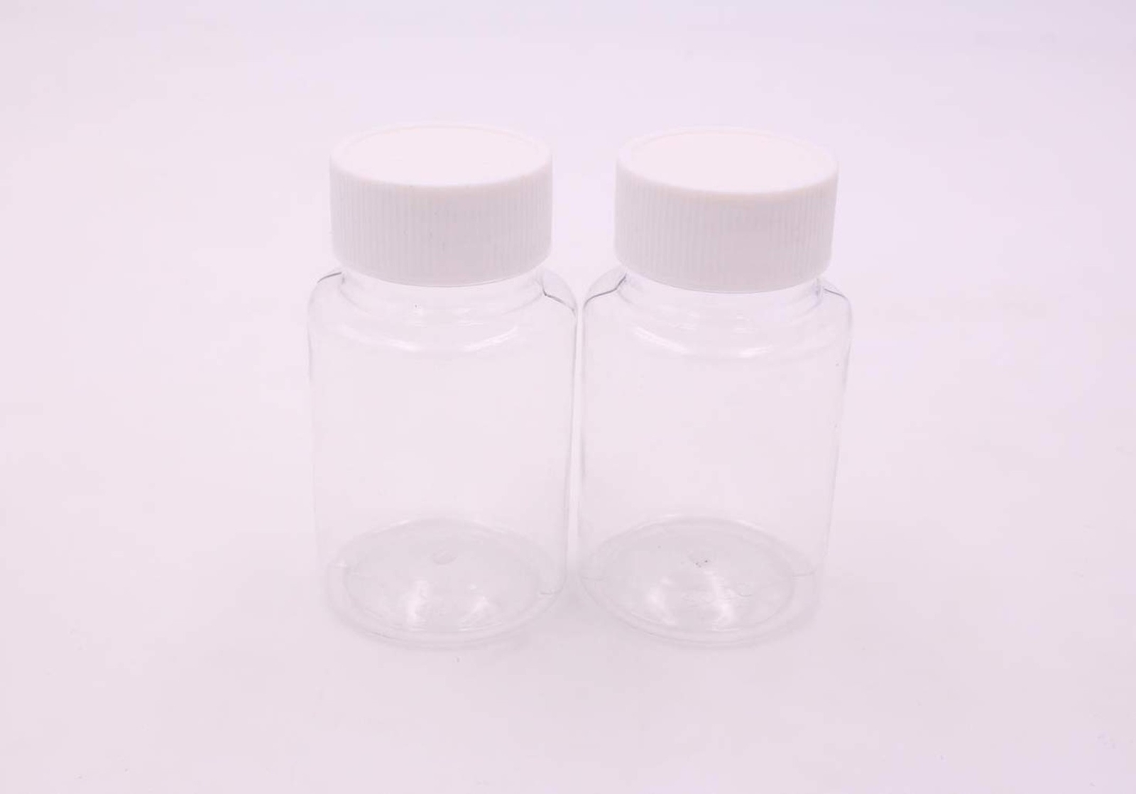 12PCS Clear Empty Portable Thicken Plastic Bottles Case with White Screw Cap ...