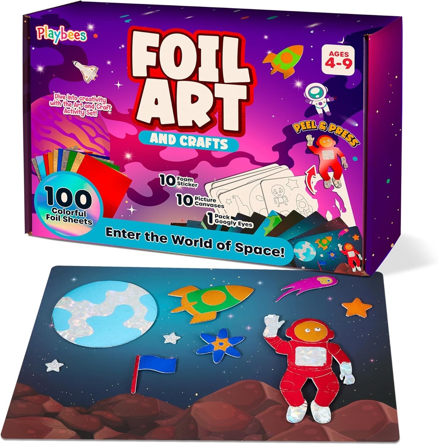 Foil Arts Outer Space - Preschool Arts and Crafts Kit