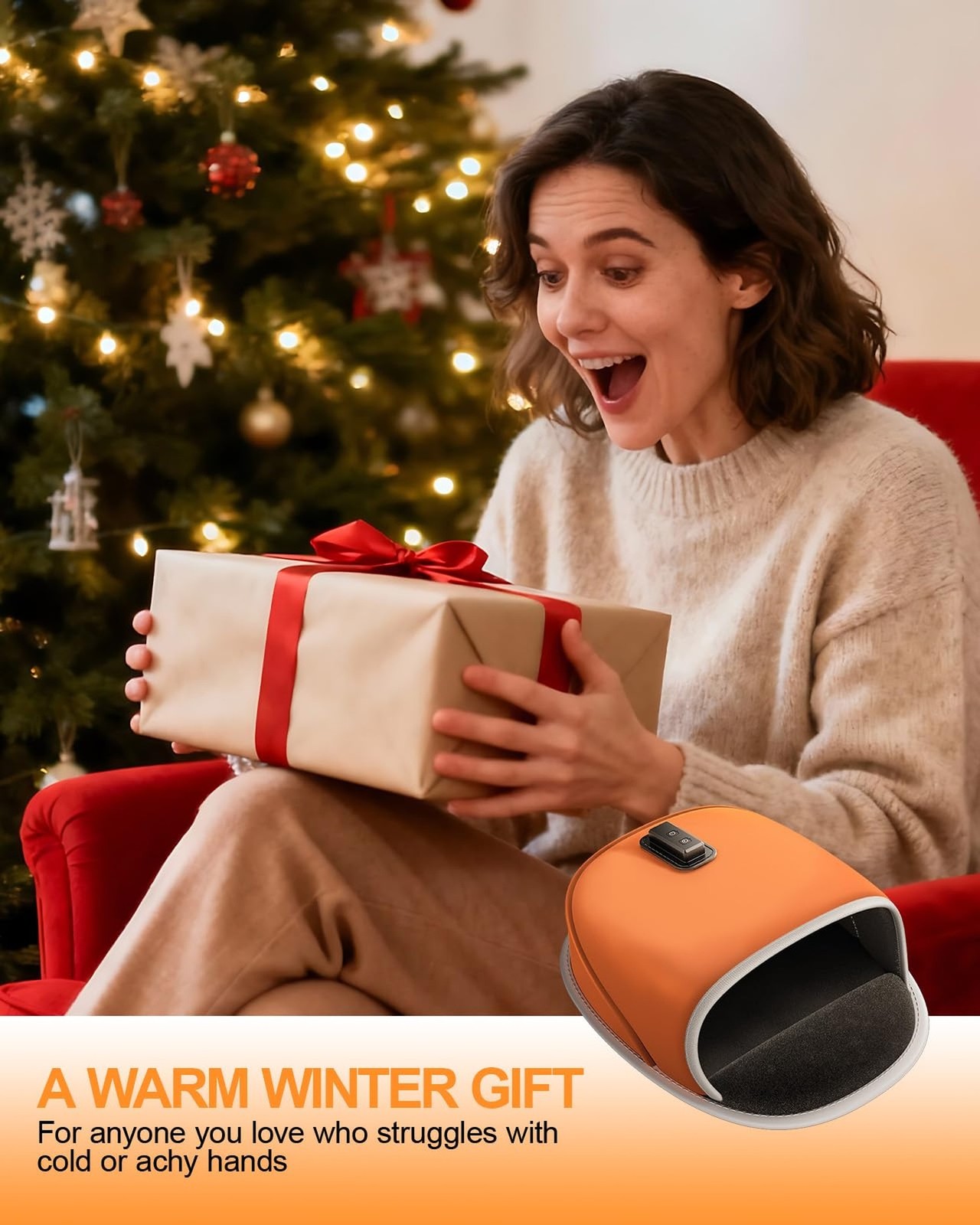 Heated Mouse Pad Hand Warmer - Dual-Sided Heating USB Heated Mouse Pad - 3 Te...