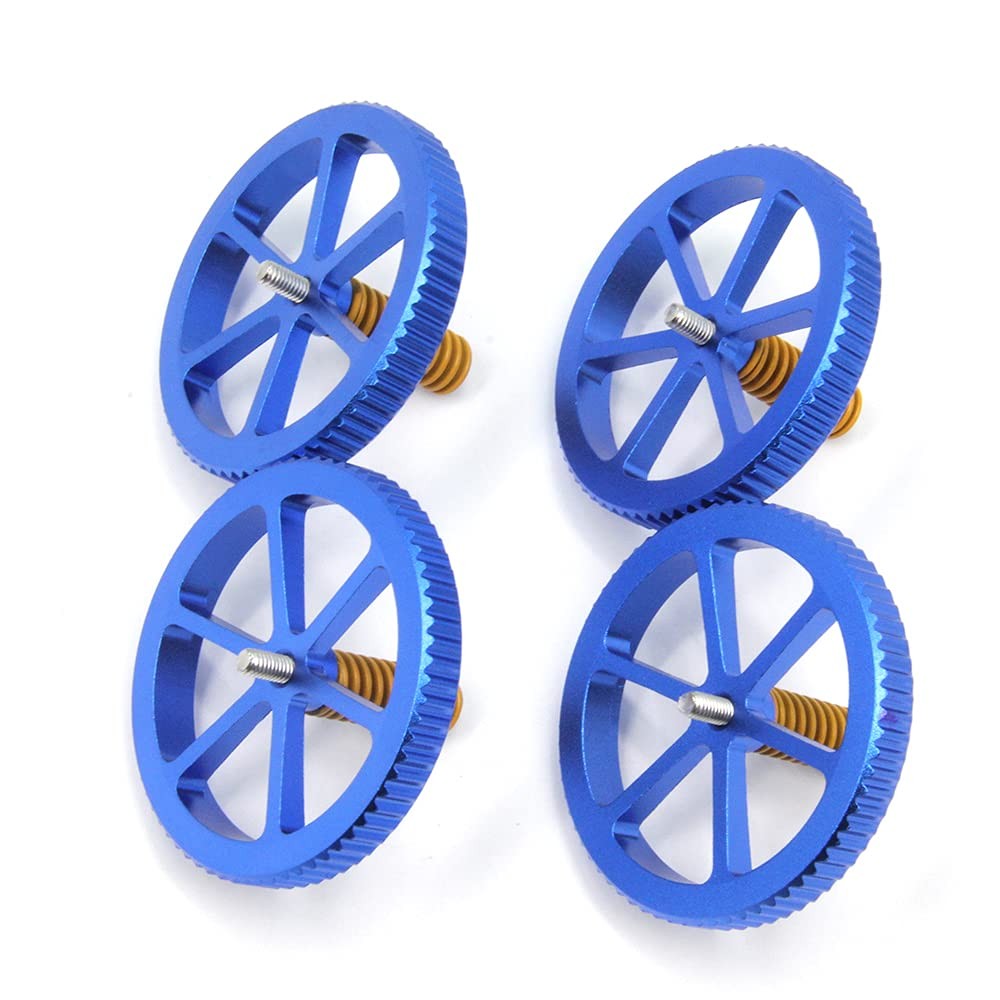 4PCS Aluminum Hand Twist Leveling Nut Diameter60mm
