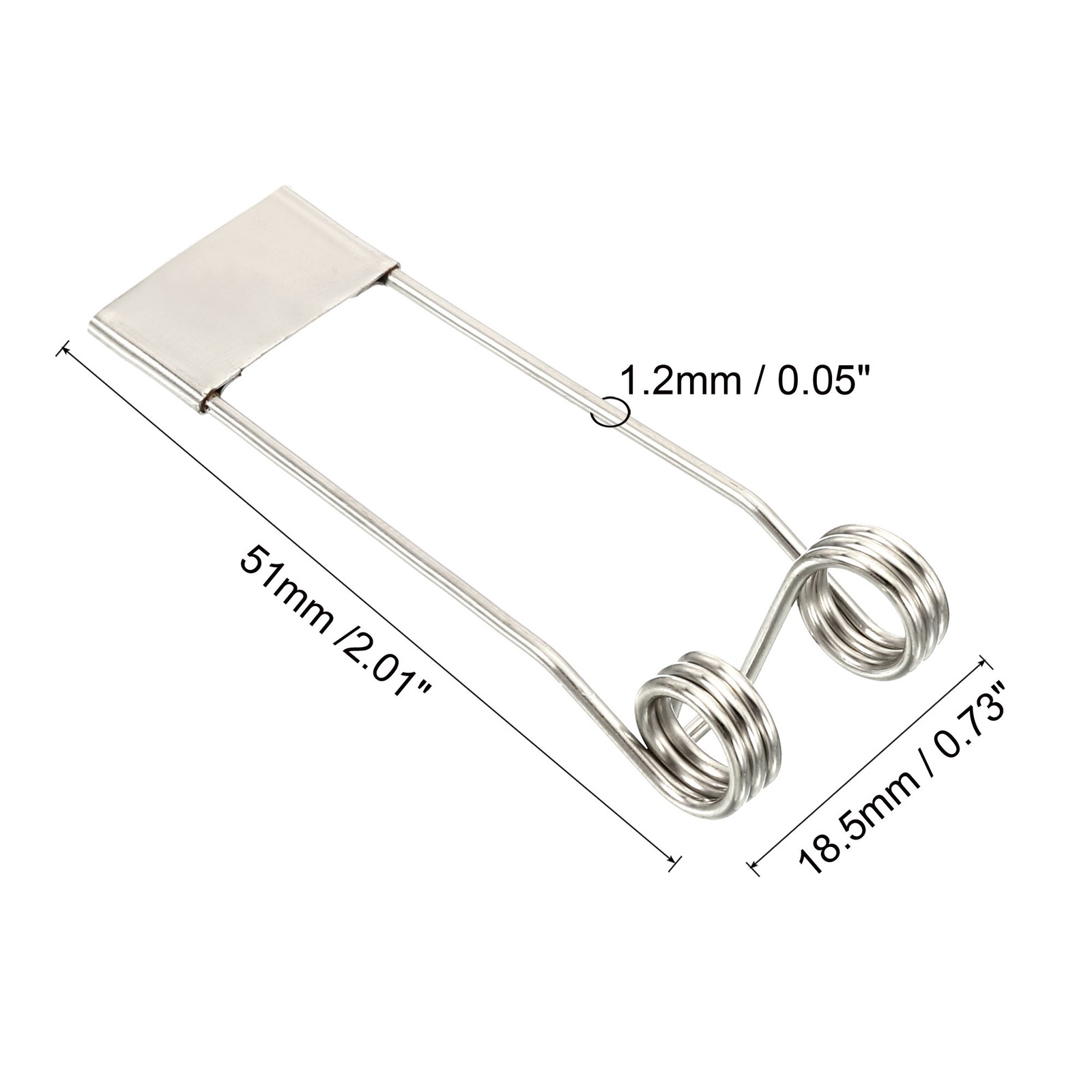 51x18.5mm Downlight Spring Clips 20 Pack Emitting Diode