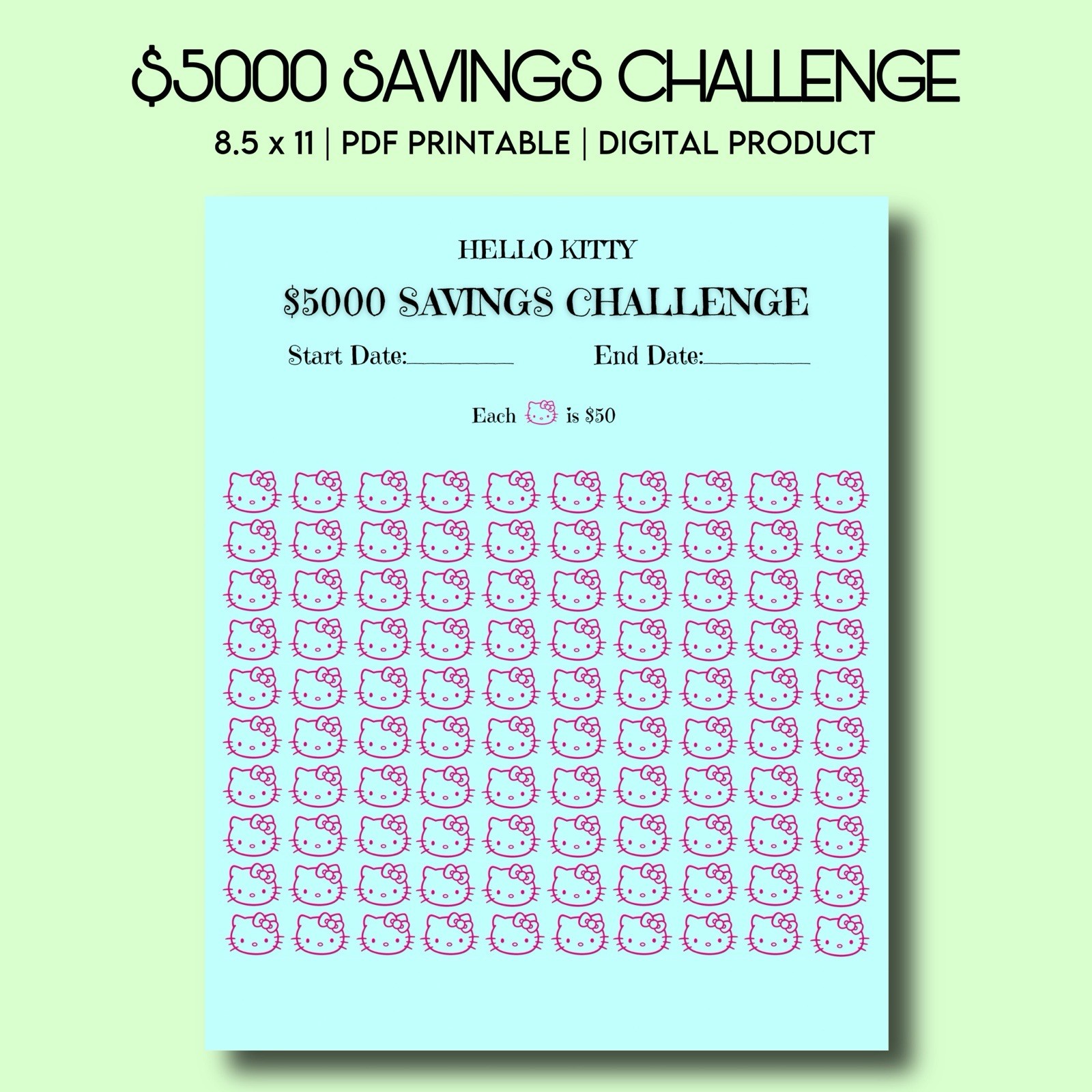 5K Hello Kitty Money Saver