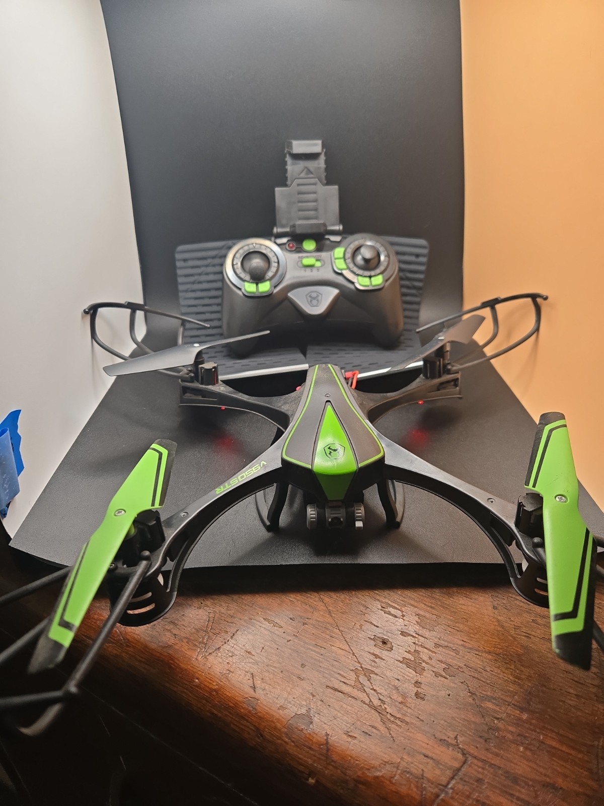 Sky Viper v950STR Quadcopter Drone w/ Camera & Controller, Black/Green