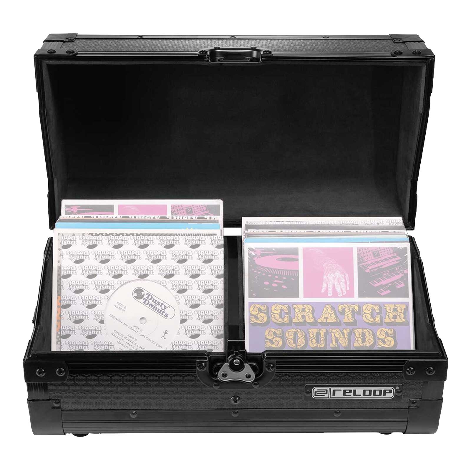 Reloop REC-CASE-7-150-BLK Holds Approximately 150 - 7" Records