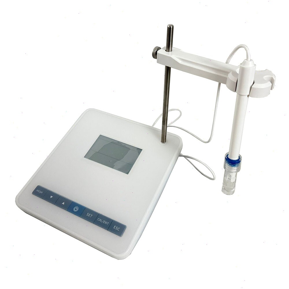 Lab Benchtop PH Meter Tester with PH Buffer Powder Temperature Compensation