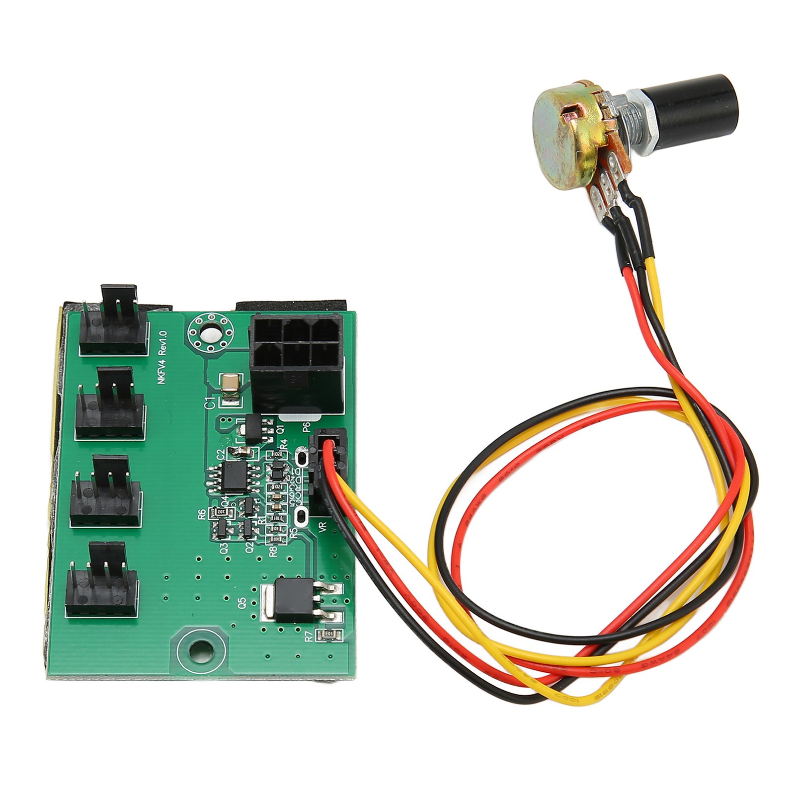 PC Fan Speed Controller DC 12V PWM 4 Way 11.8in Cable Easy Installation PC