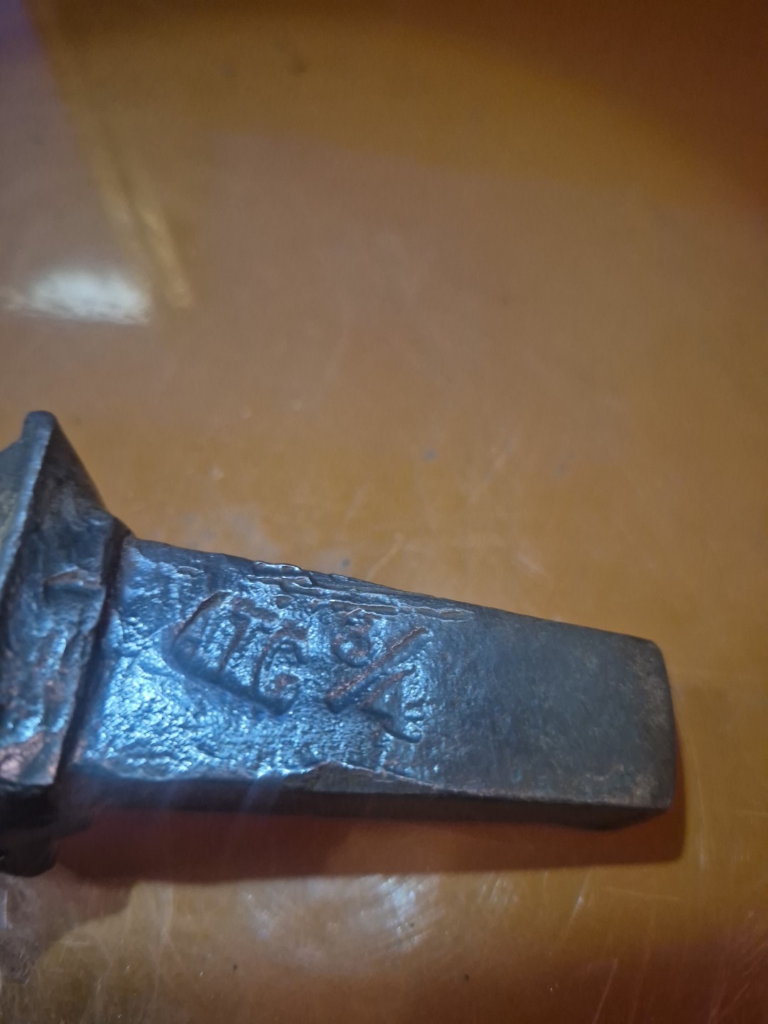 Vintage Antique HTG 3/4 in. Anvil Spike 4 In. Long 1 1/2 In. At Point