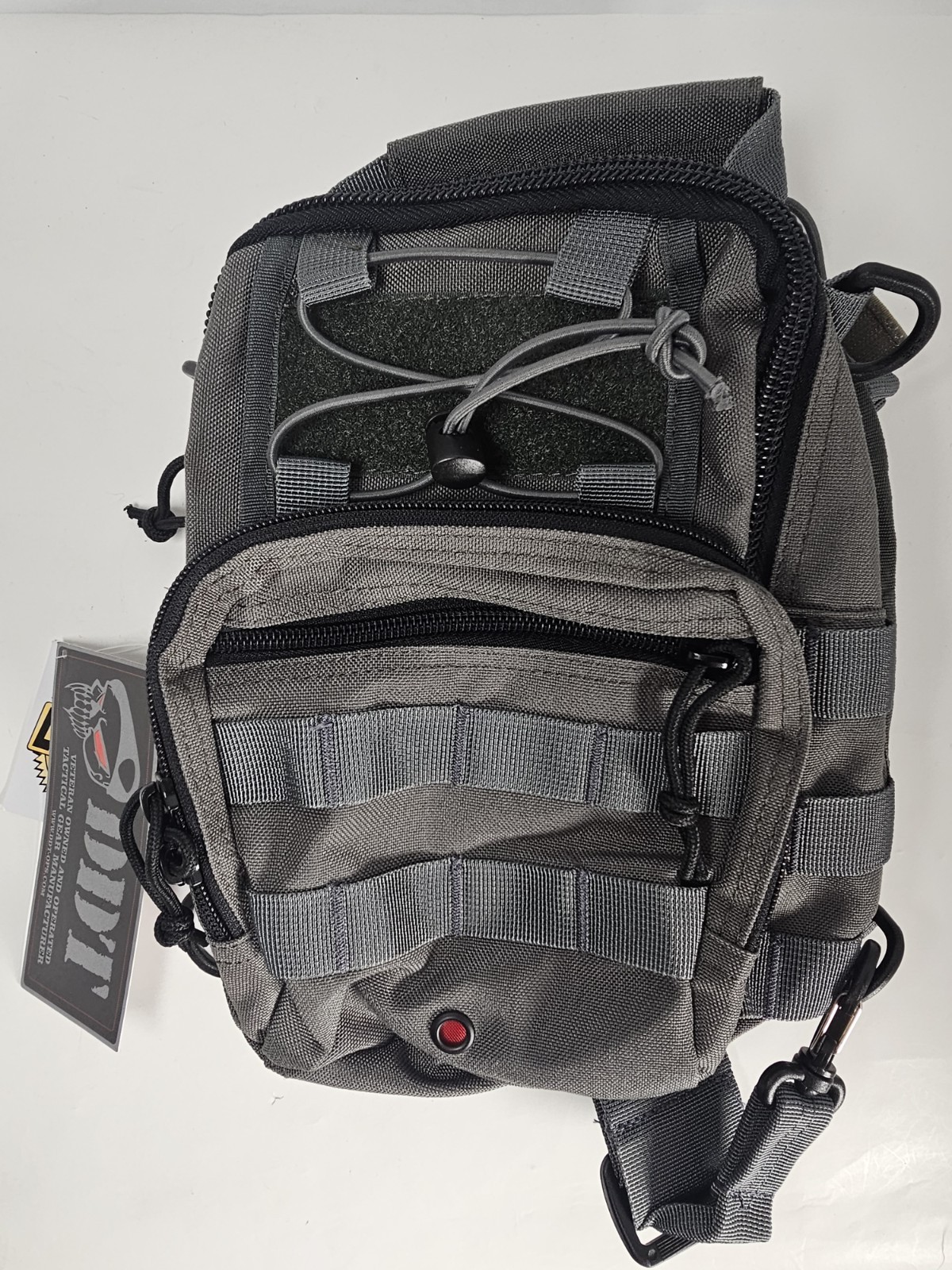 DDT Night Stalker Sling Bag Gunmetal Tactical Crossbody Pack Small EDC Bag gray