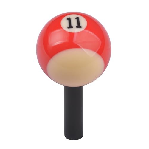 Mavota Pool Ball Billiard Stick Shift Knob Universal Gear Shifter Knobs Red 11X