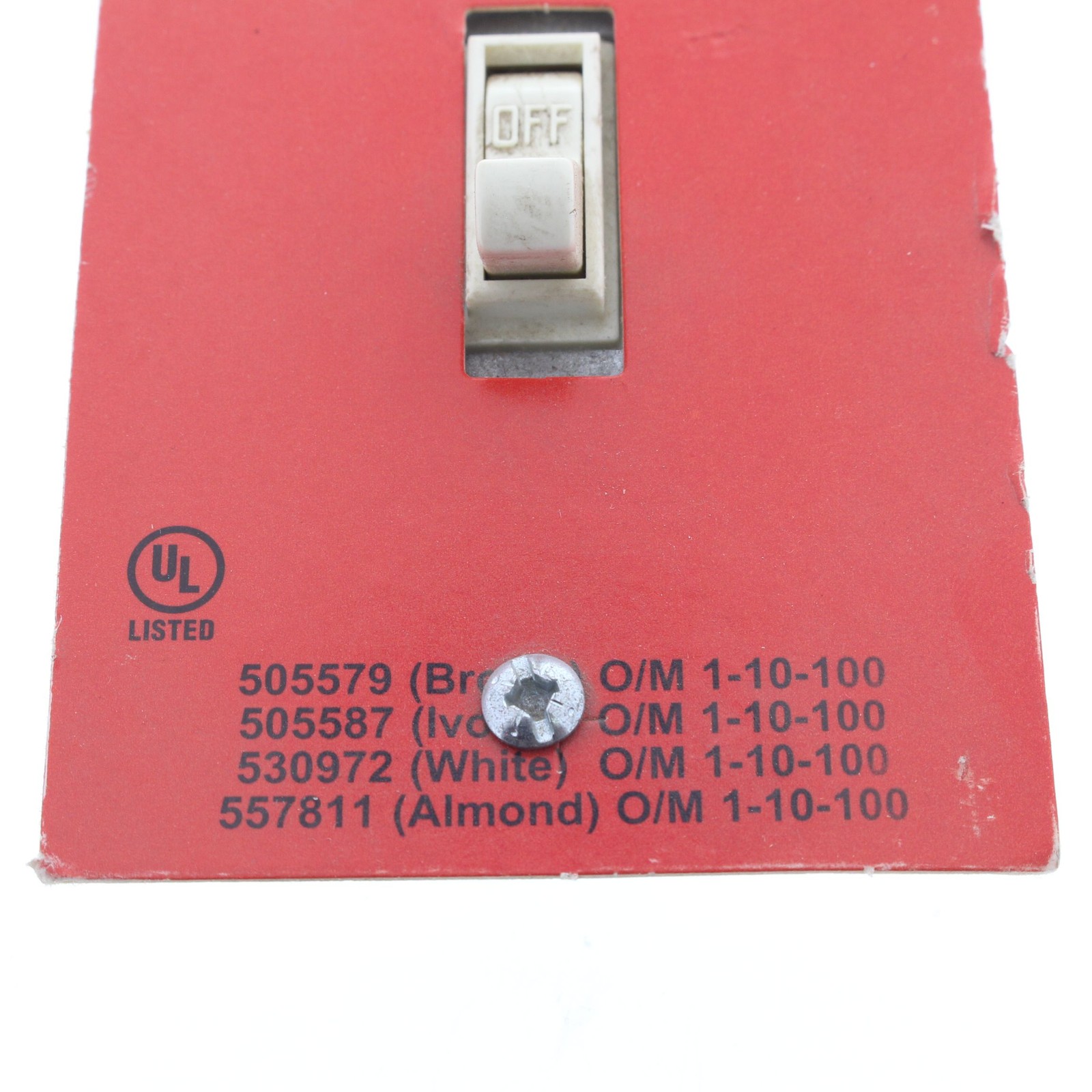 Do It Best Almond Single Pole Framed Toggle Wall Light Switch 15A 120V 557811