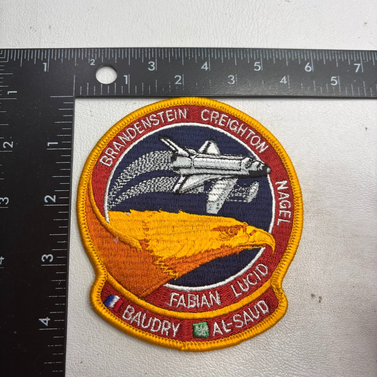 NASA Space Shuttle DISCOVERY Mission STS-51-G Astronaut Patch 65RK