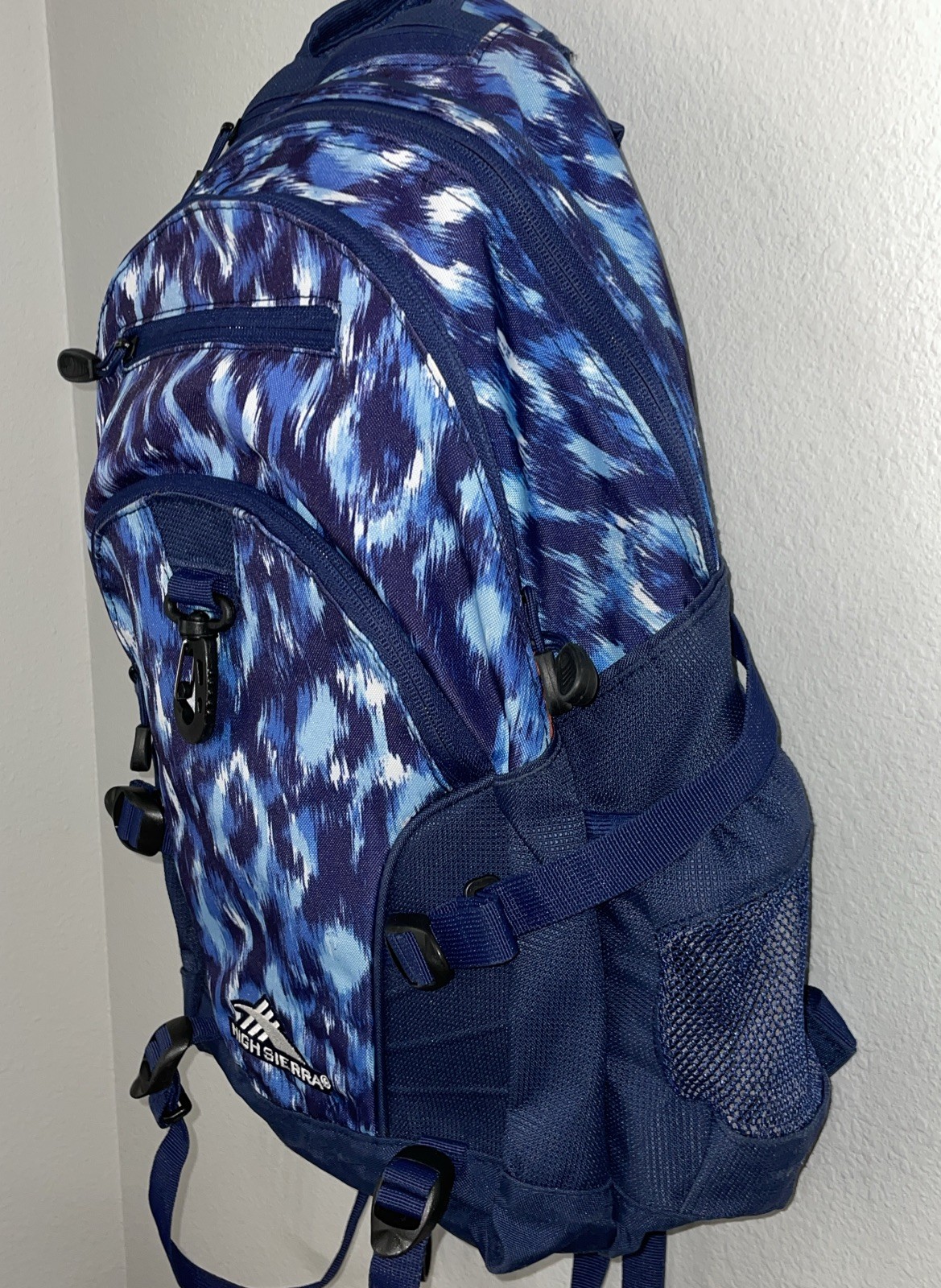High Sierra Backpack Suspension Strap System Blue School Camping Hiking