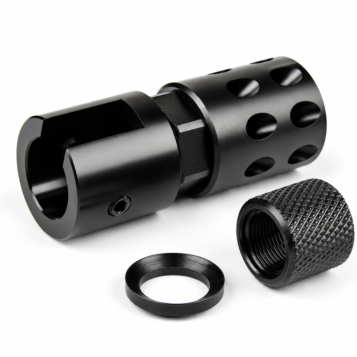 Ruger 1022 10-22 Adapter + Tanker Style Muzzle Brake 1/2"x28 TPI