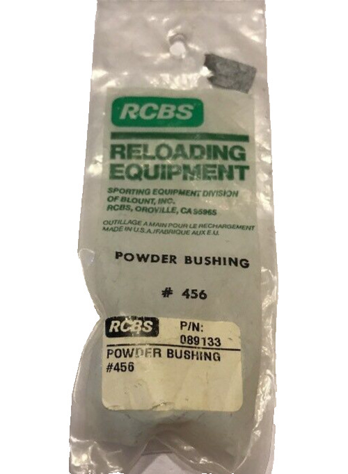 RCBS POWDER BUSHING #456 089133-Brand New- Ships N 24hrs