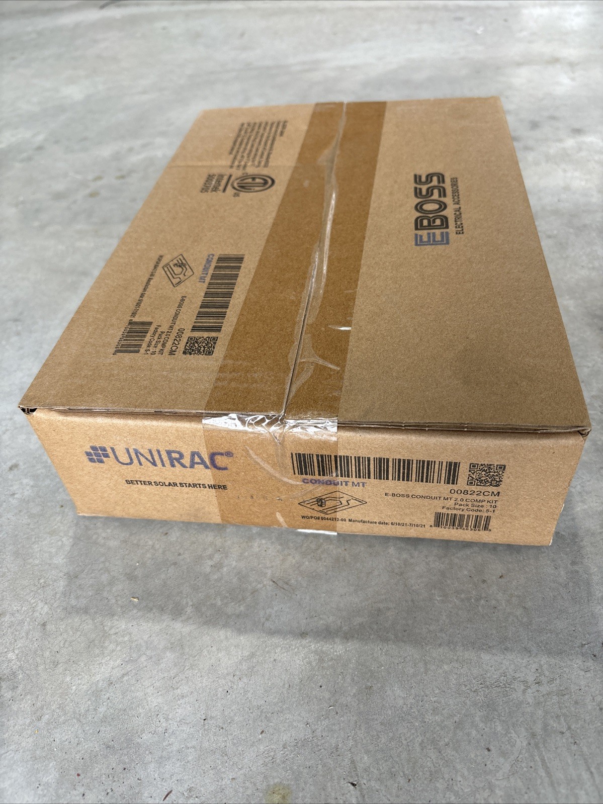 UNIRAC 00822CM E-Boss Conduit MT 2.0 Comp Kit, Pack of 10