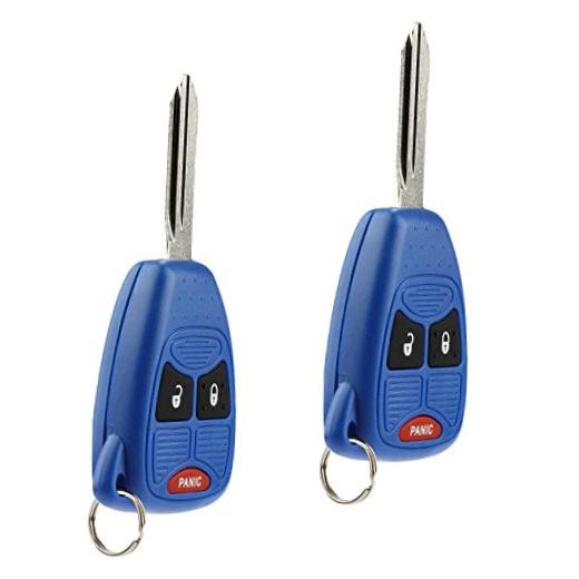 Key Fob Keyless Entry Remote fits Chrysler Aspen Pt Cruiser / Dodge 2-Pack Blue