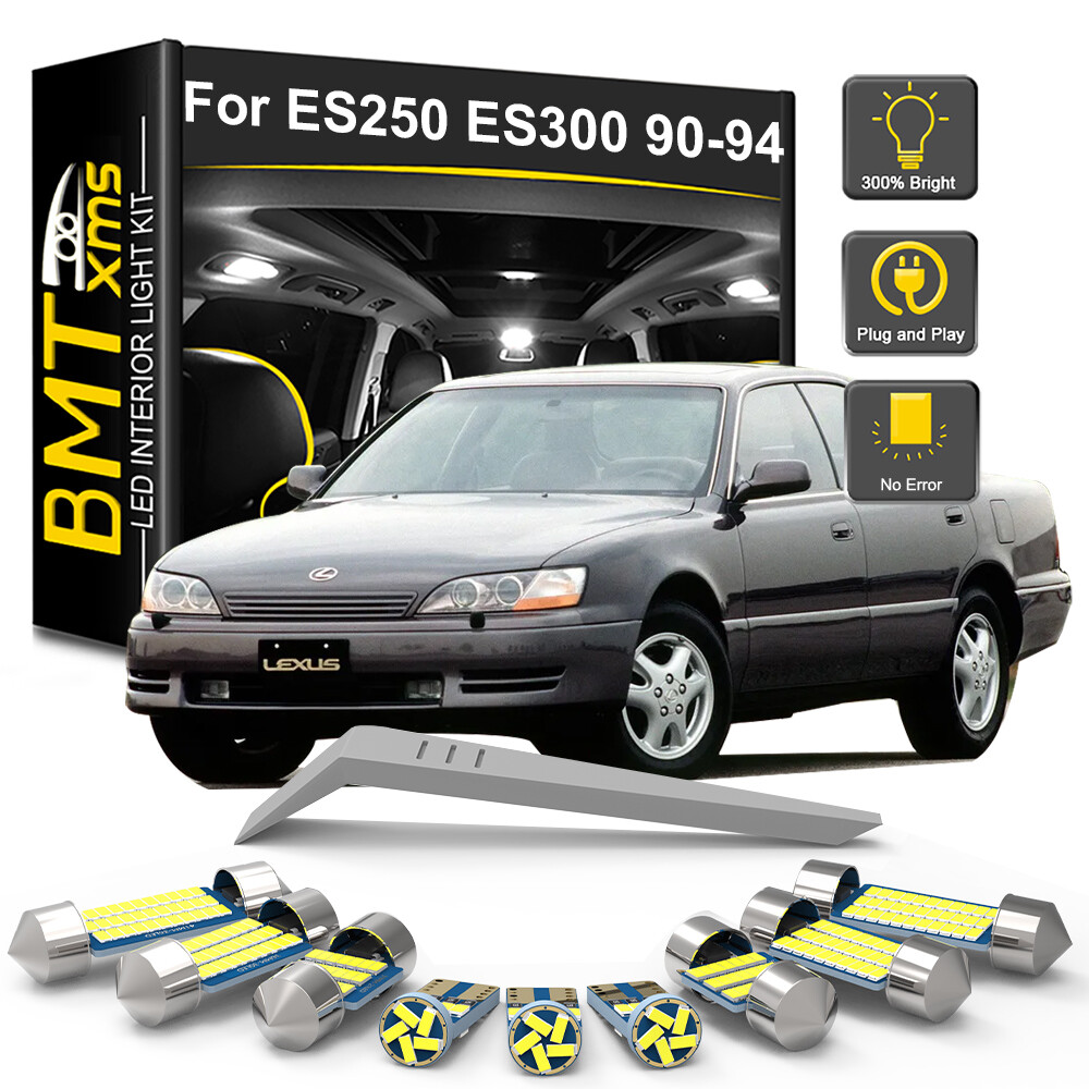 10x Interior LED Light Bulb White Blue For Lexus ES300 1992-2003 ES330 2004-2006