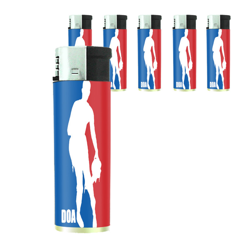 Funny Zombie D6 Set of 5 Electronic Refillable Butane