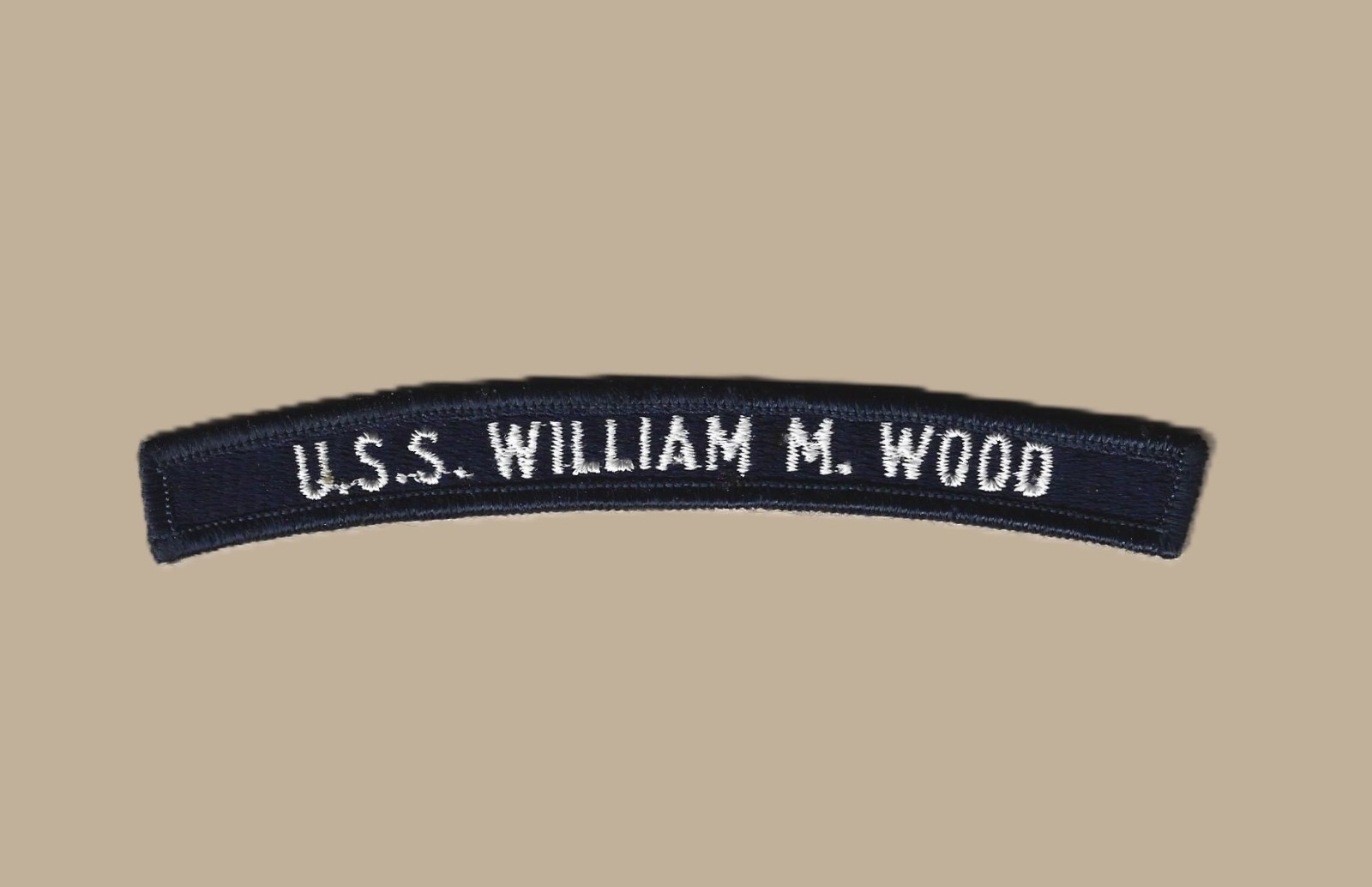US Navy DD-715 USS William M. Wood Destroyer 1945-1976 UIM Rocker Tab (01)