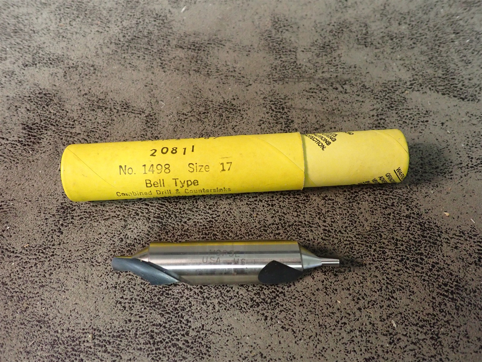 NEW Morse 25087 Size #17 Bell Type HSS Combined Drill & Countersink (BN385)