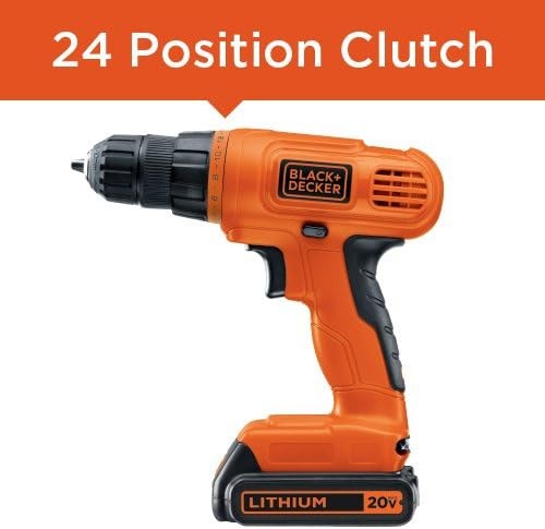 BLACK+DECKER 20V Drill Driver Kit 100pc - Lithium Ion Cordless BDC120VA100