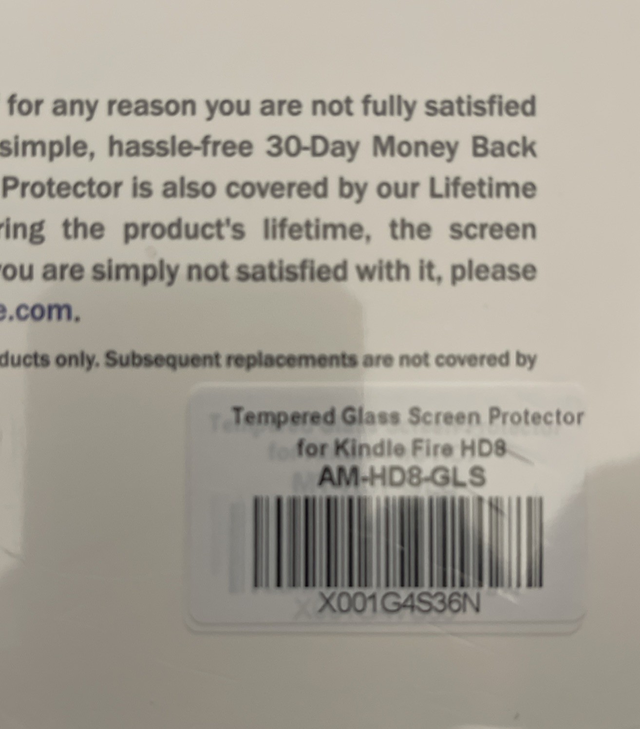 Tempered Glass Screen Protector For Amazon Kindle Fire HD 8” Tablet. AM-HD8-GLS.