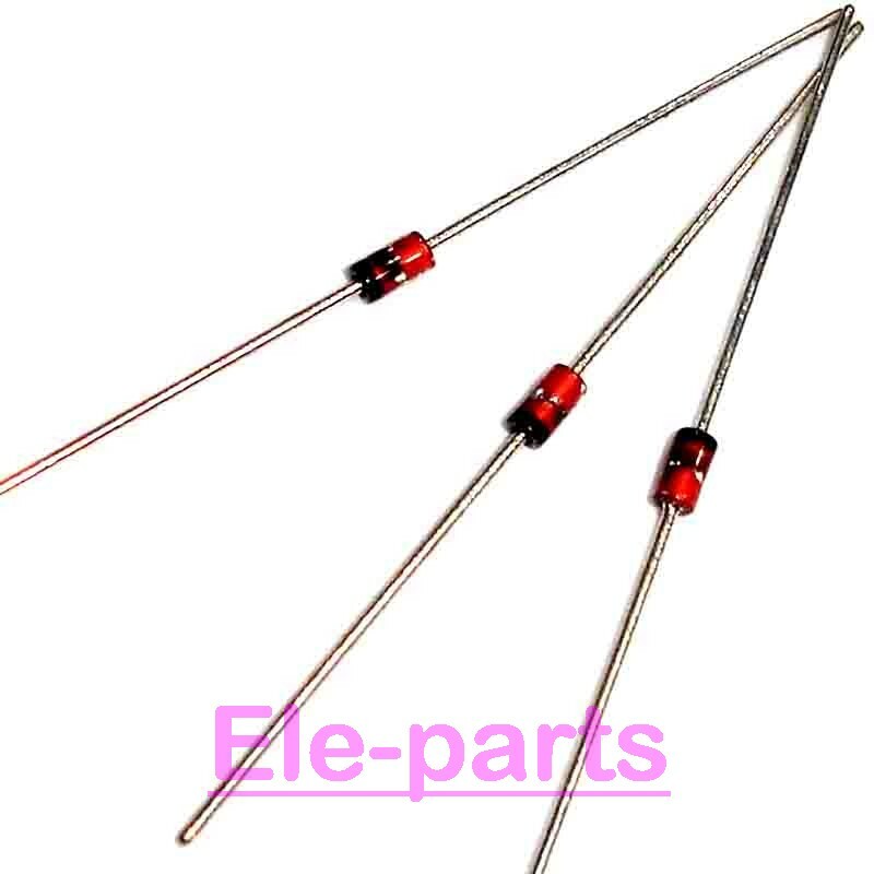 100 PCS 1N4746 DO-41 IN4746 1W 18V Silicon Planar Power Zener Diodes