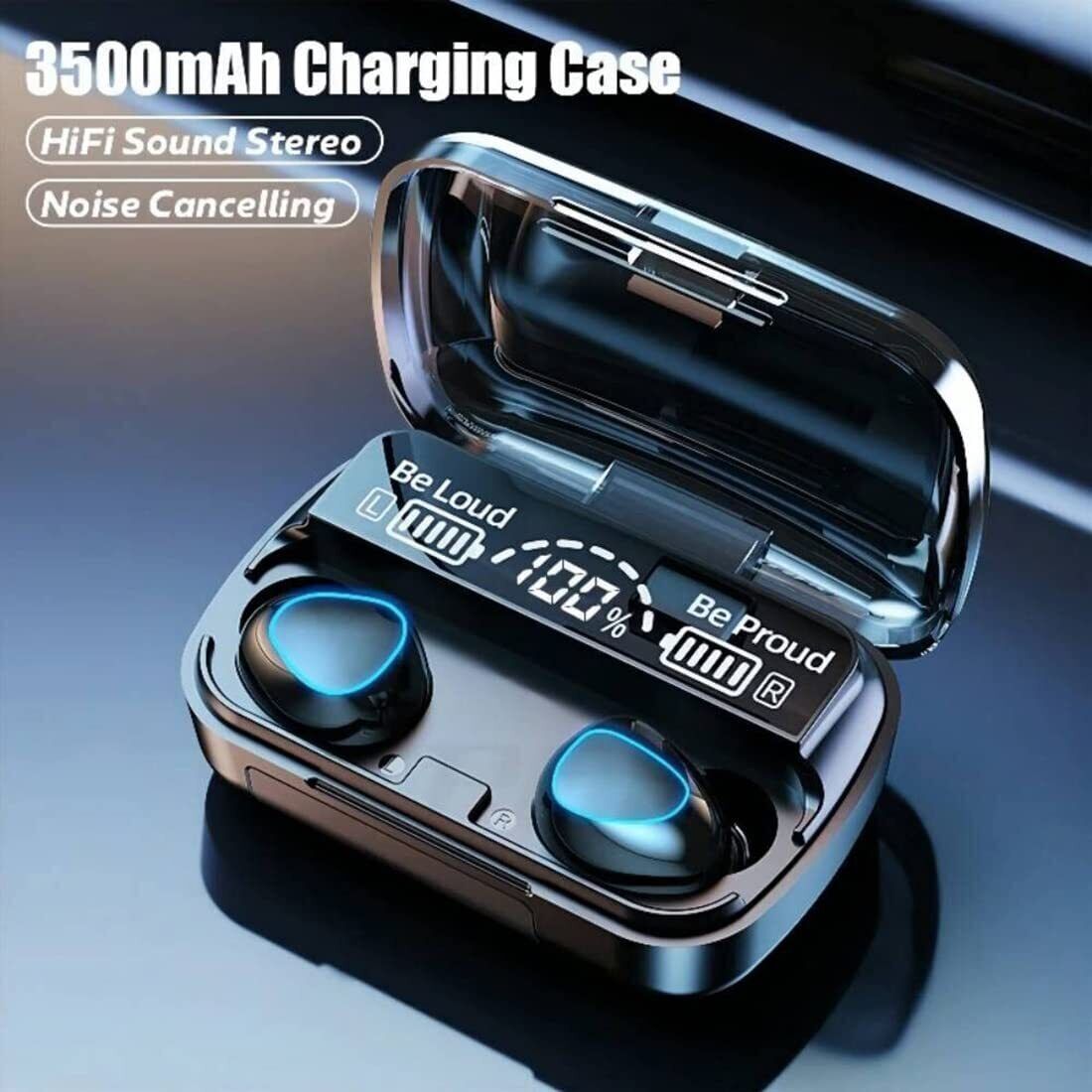 TWS Bluetooth Wireless Earbuds Waterproof Bluetooth 5.1 Headset Noise Cancelling