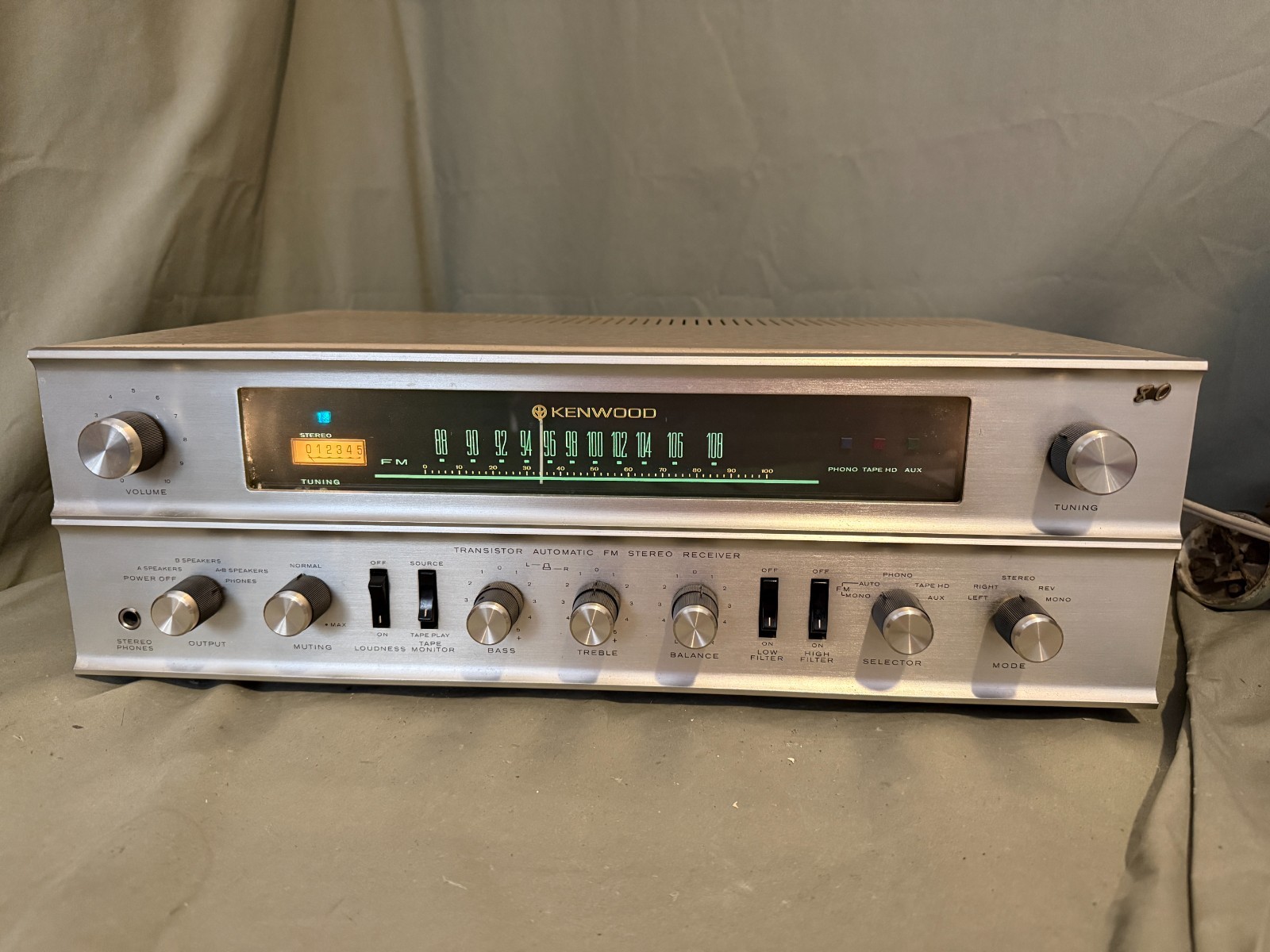 Vintage Kenwood Model 80 FM Stereo Receiver Clean & Working Early Transistor
