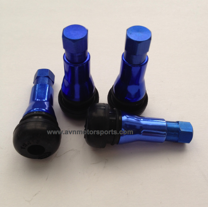4 NEW BLUE VALVE STEMS MERCURY MINI COOPER S RIMS WHEELS