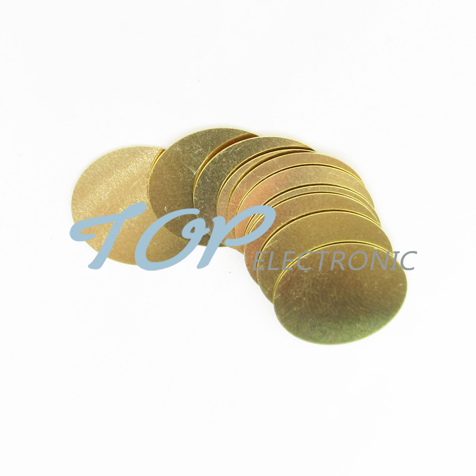 50PCS 12mm Piezo Elements Sounder Sensor Trigger Drum Disc + Copper