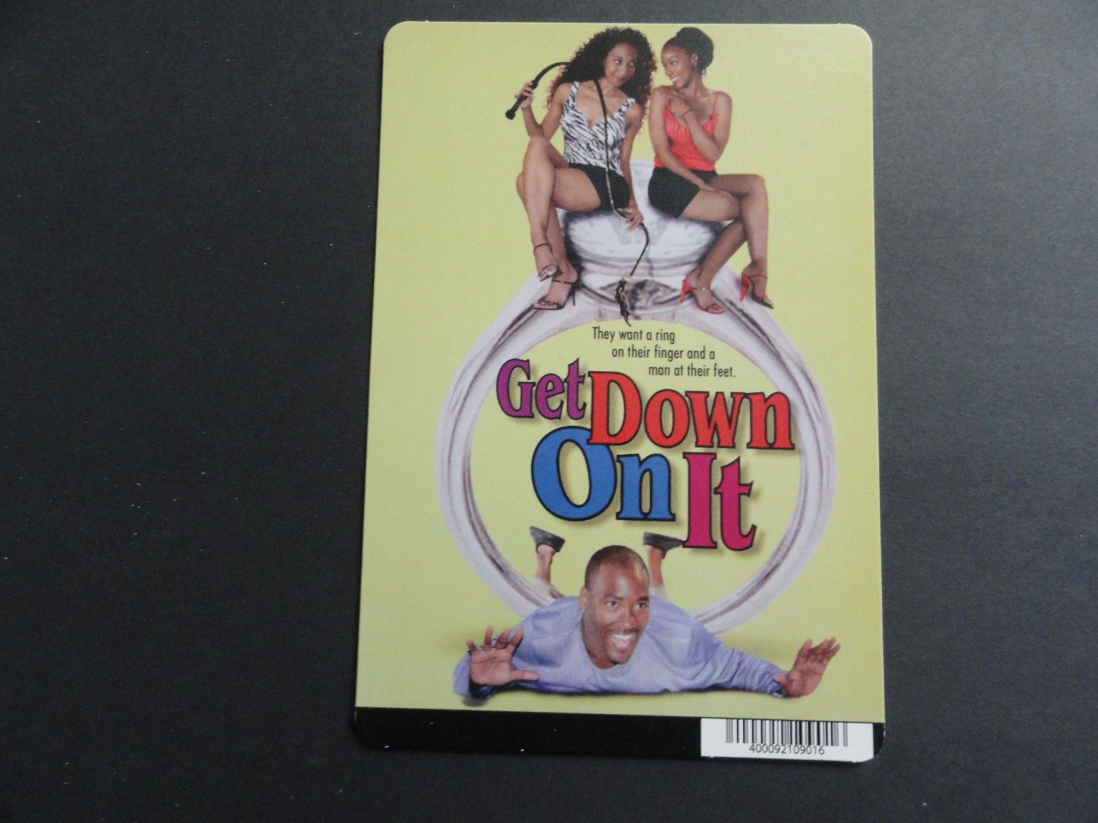 GET DOWN ON IT BLOCKBUSTER VIDEO STORE BACKER CARD