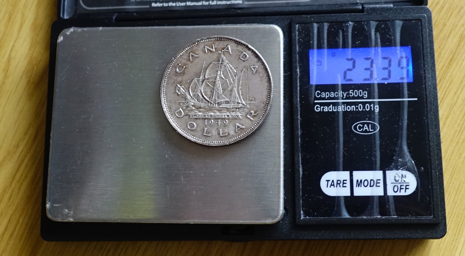 1949 Silver 1 Dollar Canada - Union of Newfoundland & Dominion 23.39g coin