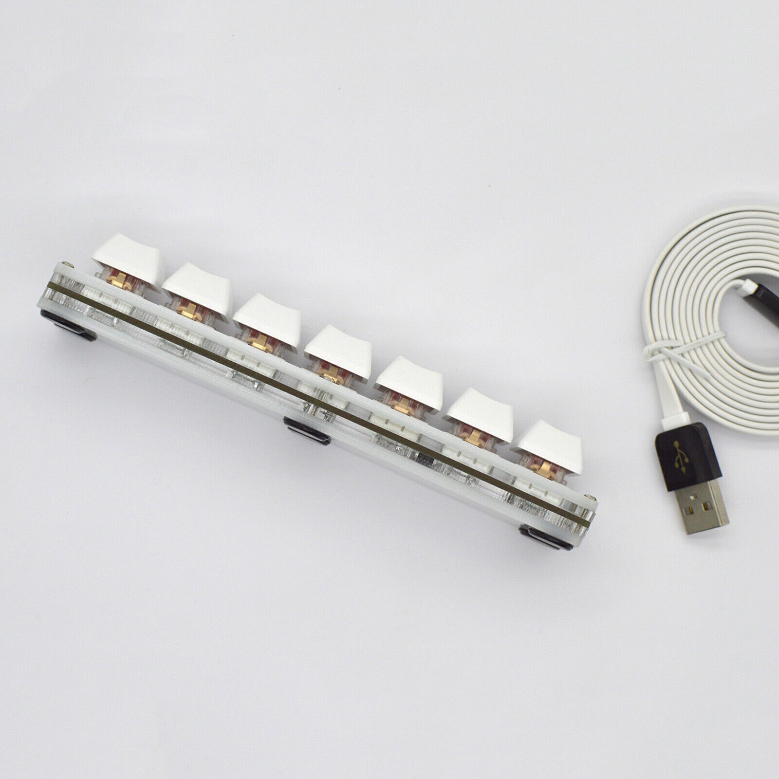 1*Standard 7Keys Keyboard USB Interface Custom Macro Mini Mechanical Keyboard