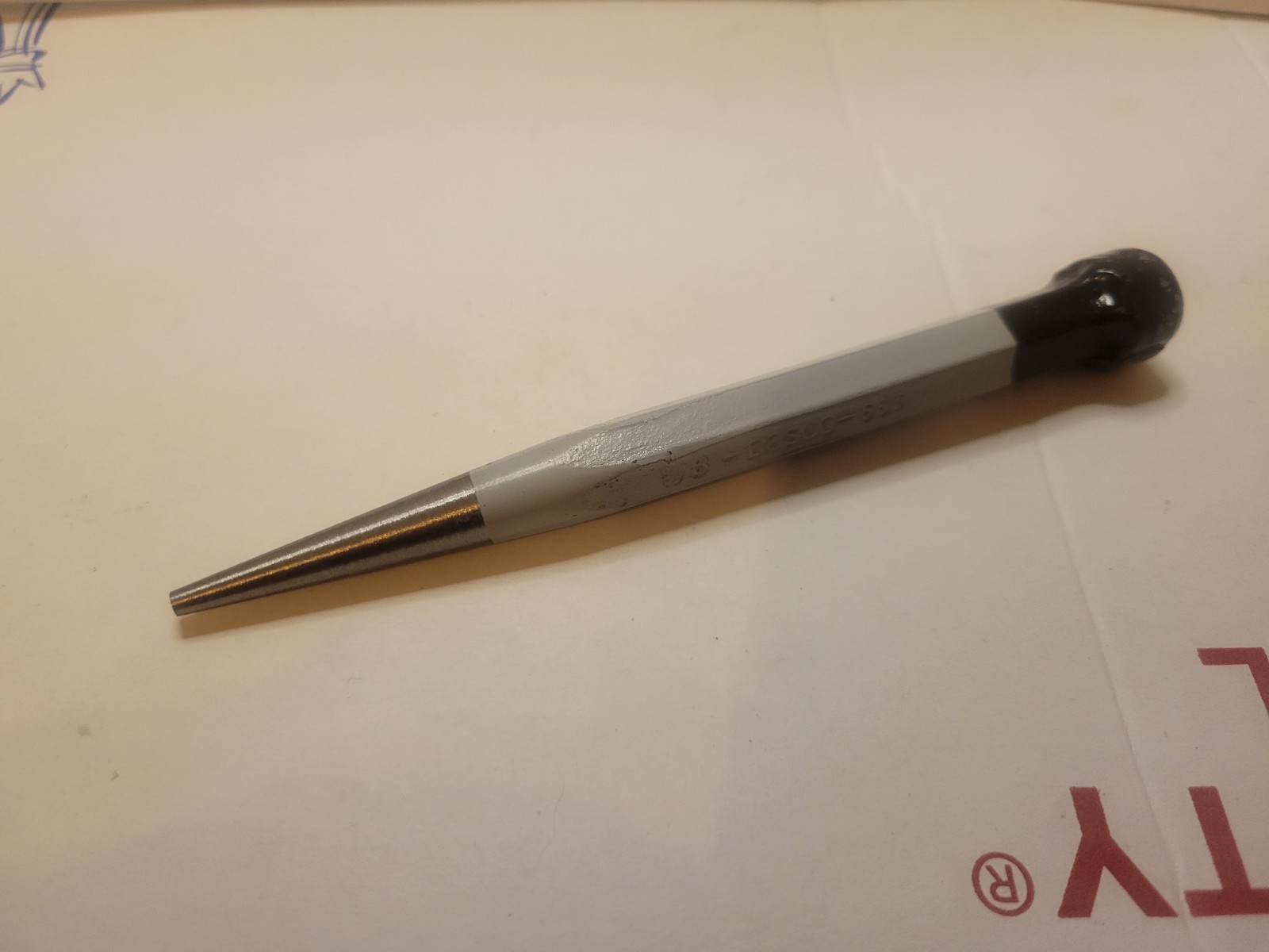 New Old Stock Dasco Pro 563 Machine Pin Punch, 3/16 Tip X 5-1/2" L Aprox.