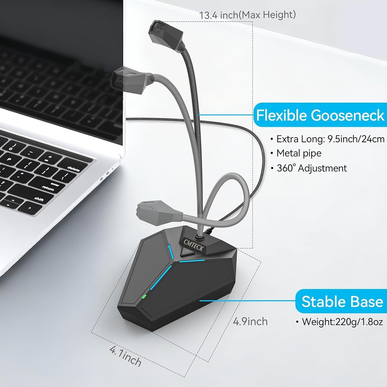 CMTECK CM-G006 USB Computer Microphone - Black