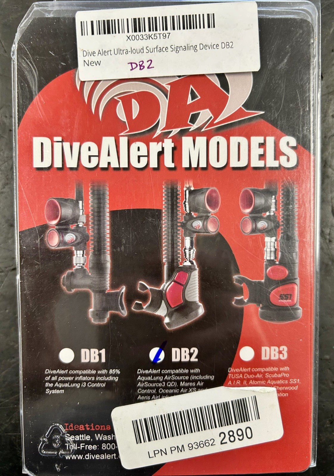 DIVE ALERT ULTRA - LOUD SURFACE SIGNALING DEVICE (DB2) USED