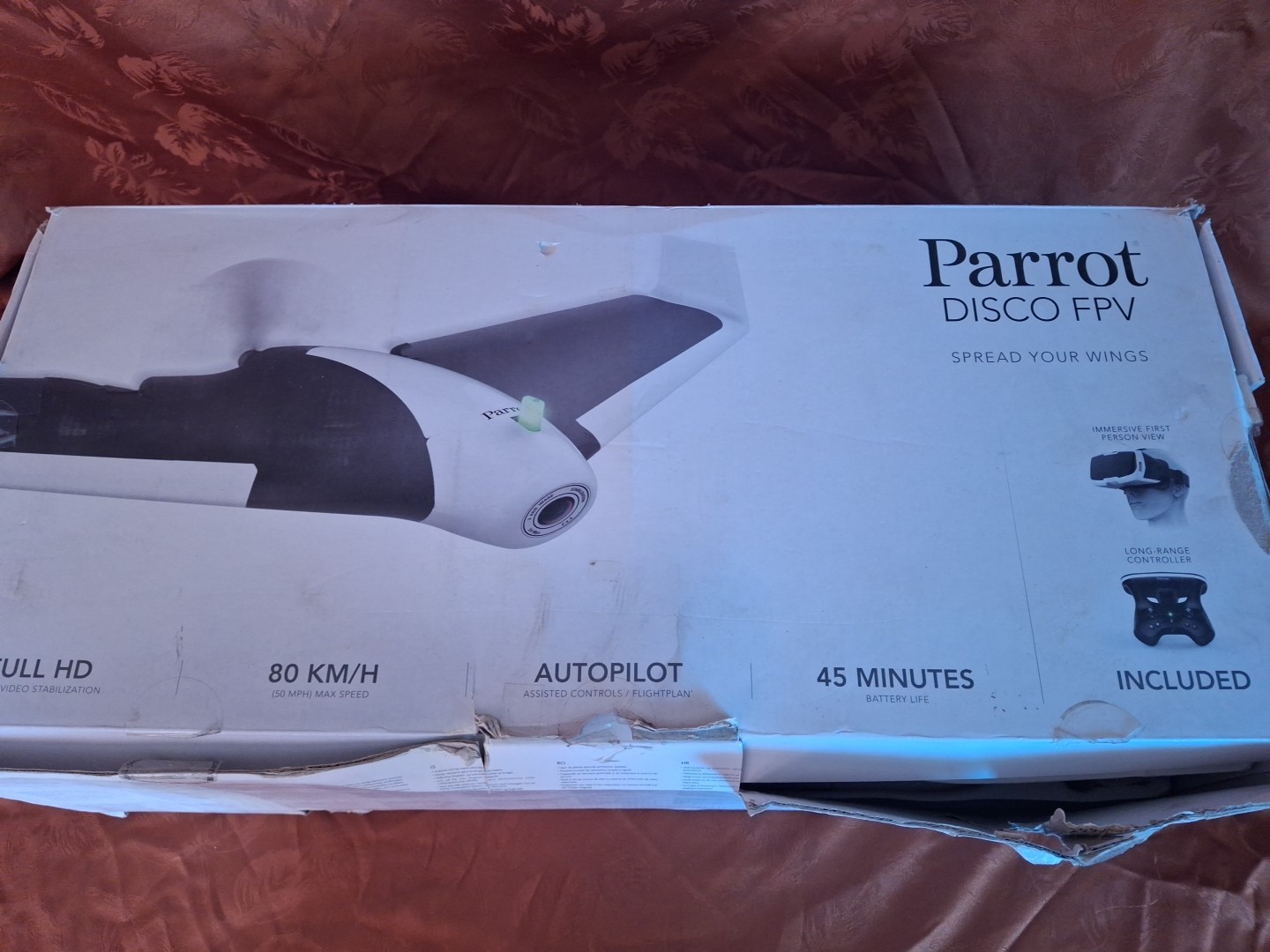 Parrot Disco FPV Drone (PARTS ONLY ) What You See In Photos Is What You Get.