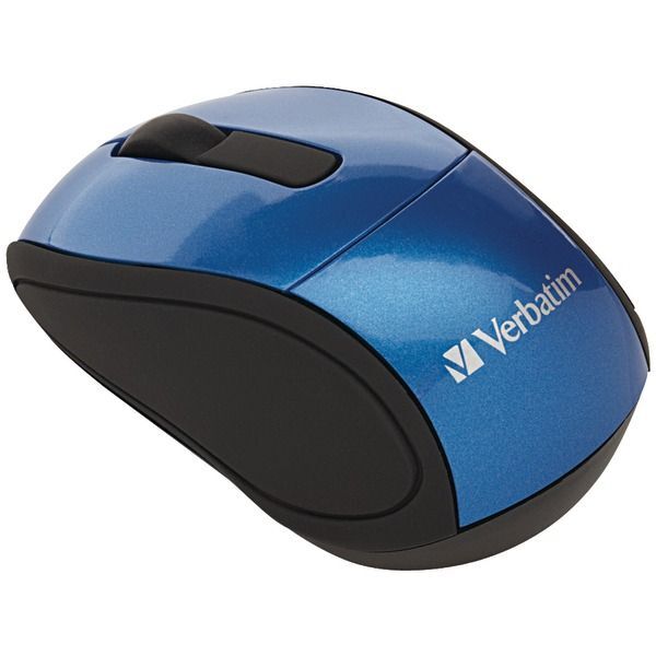 Verbatim 97471 Cordless Optical Computer Mouse, Mini Travel, 3 Buttons, 2.4 GHz