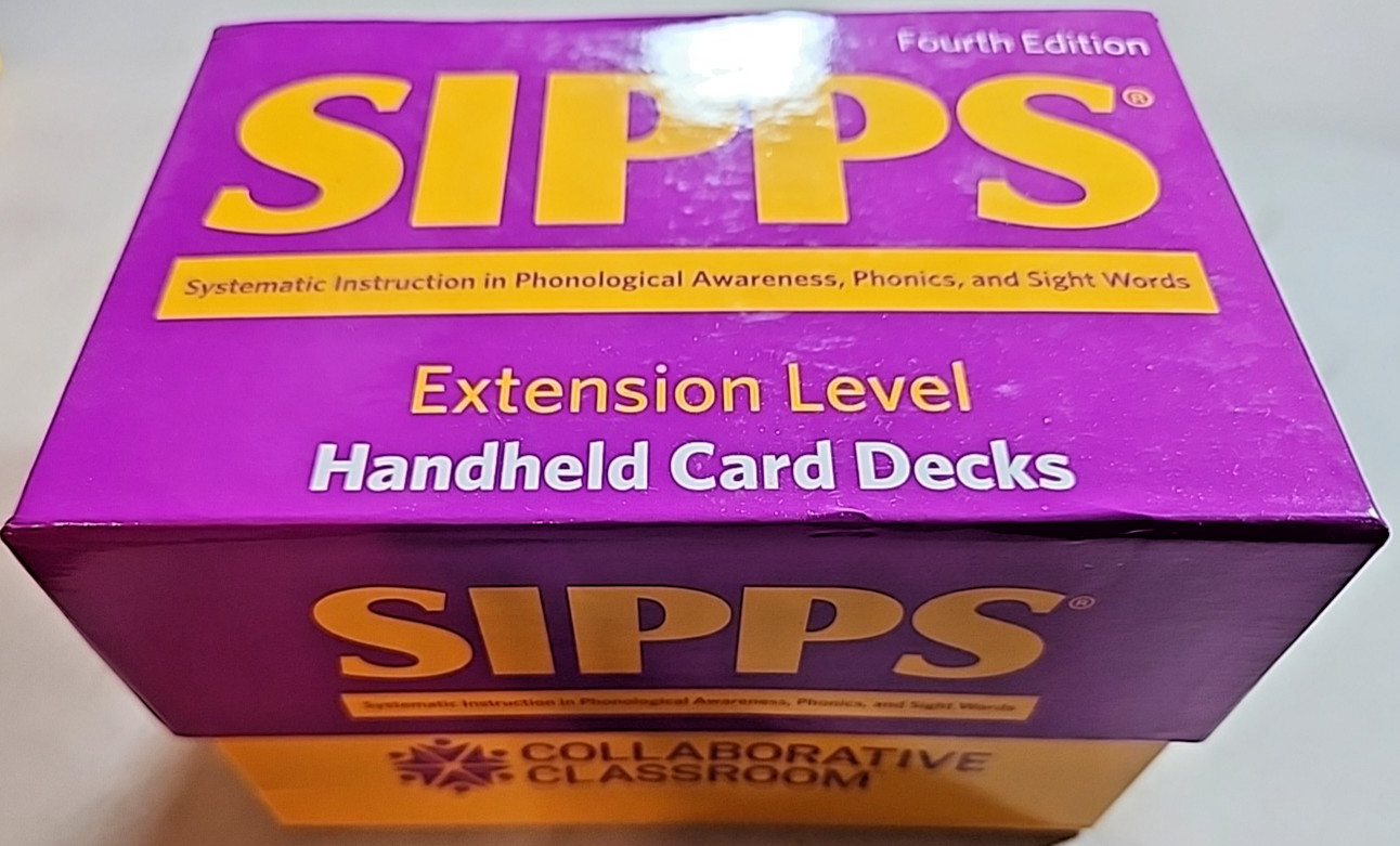 Collaborative Classroom SIPPS Extension Level 4th Edition Handheld Card Decks