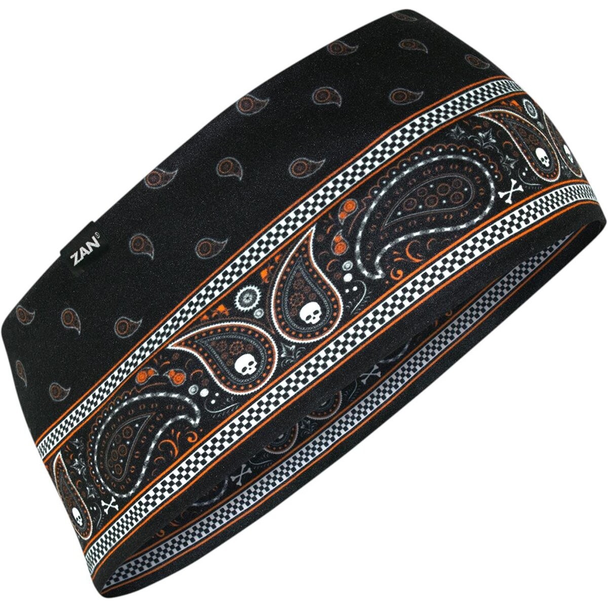 Zan Headgear Classic Black Sportflex Headband - HBL197