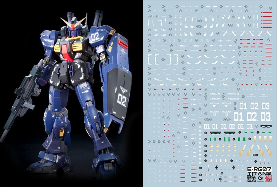 C05 SIMP decal for Plastic model modeling UC RG 1/144 RX-178 TITANS