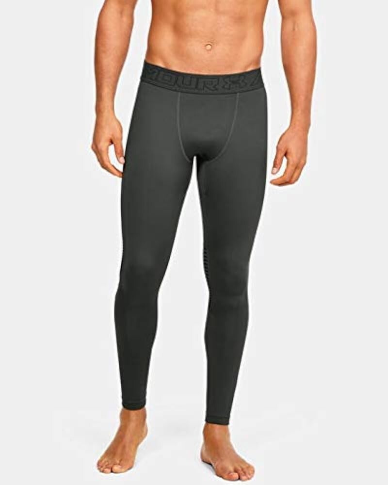Under Armour Men's ColdGear Reactor Leggings Gray Size XL Baseball Soccer