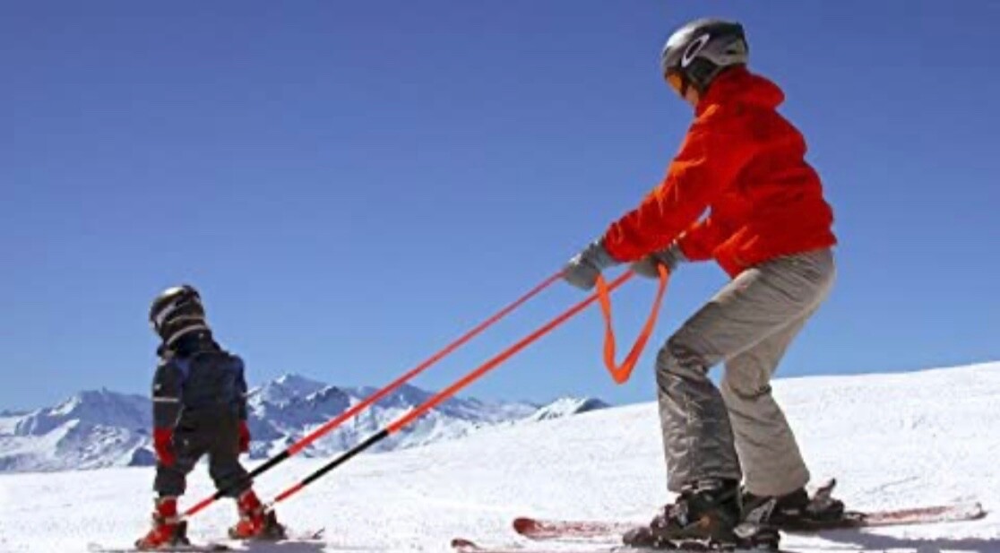CoPilot Ski Trainer Learn-to-Ski Harness to Teach Kids to Ski w/Ski Tip Links