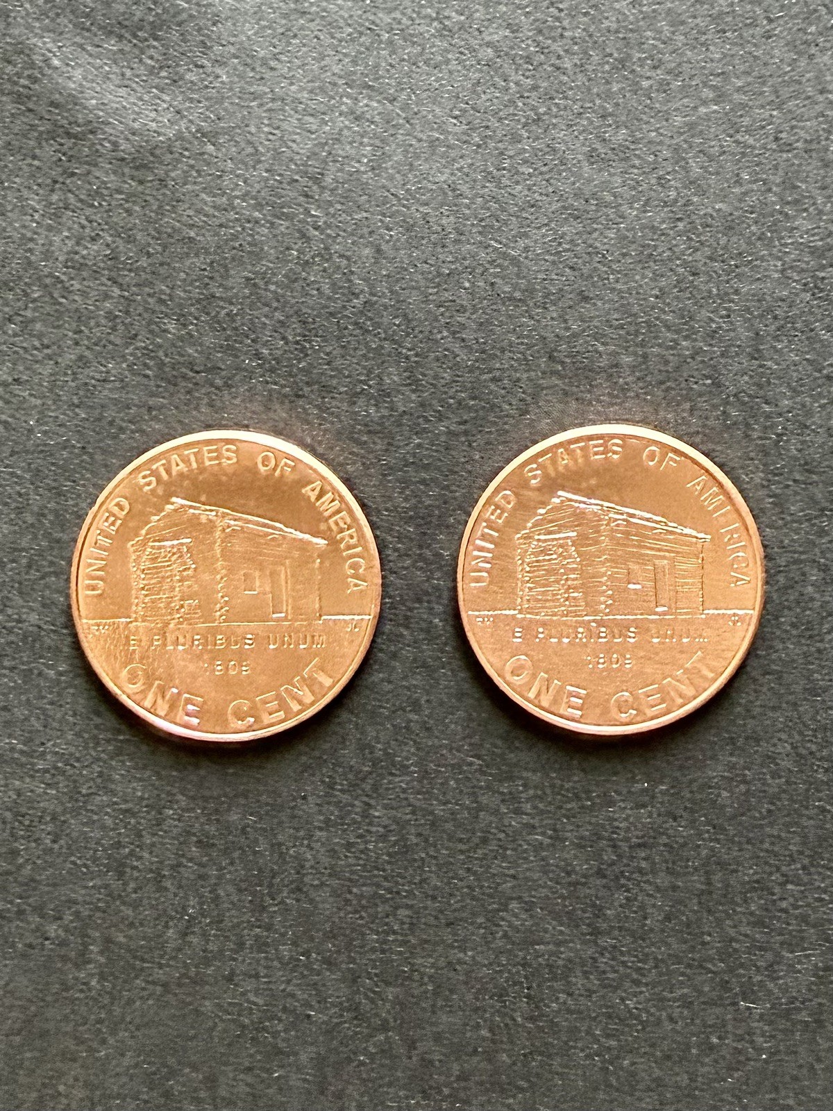 2009 P D Lincoln Cent Birthplace 2-Coin Set from mint roll Actual Coins Pictured
