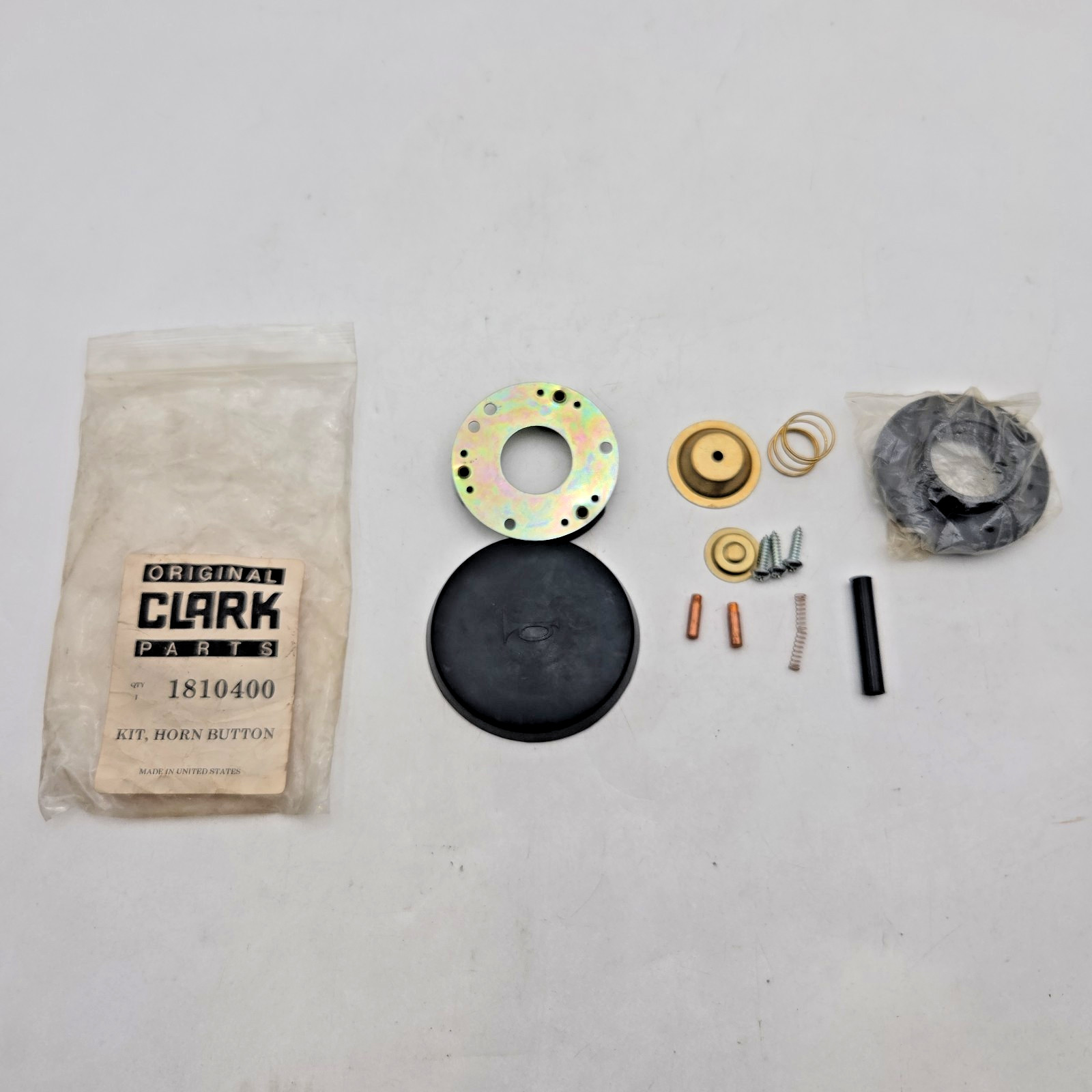 Clark Forklift Horn Button Kit - 1810400 - Black Button Replacement