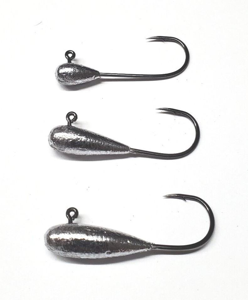 (10 Pack) Tube Jig Heads #2/0 Owner 5313 Hooks, various weights (Tour Grade)