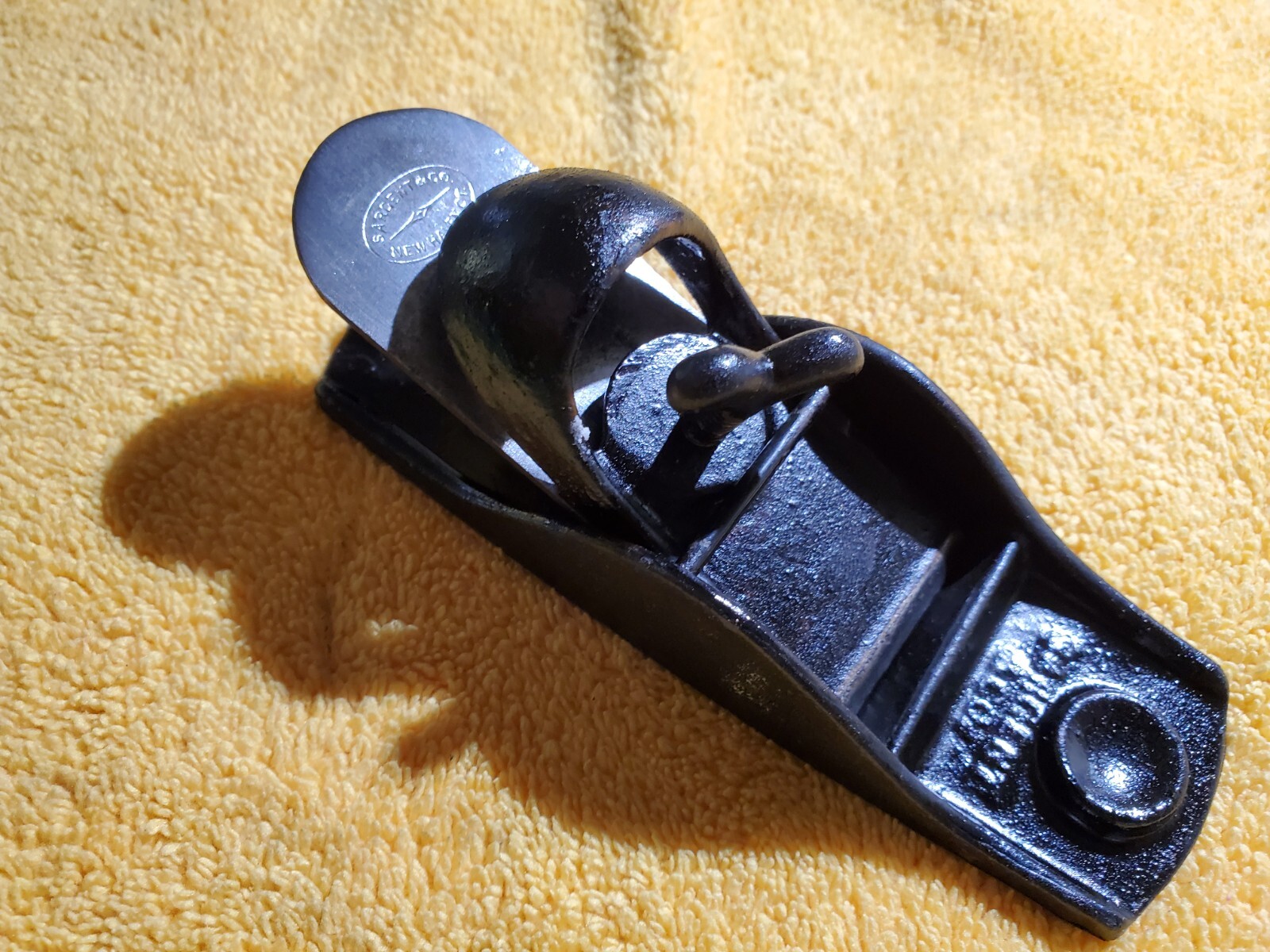 Sargent No. 106 TYPE-1 Plane/Blade, Cap is type-2, 1887 Only. Restored, Clean.