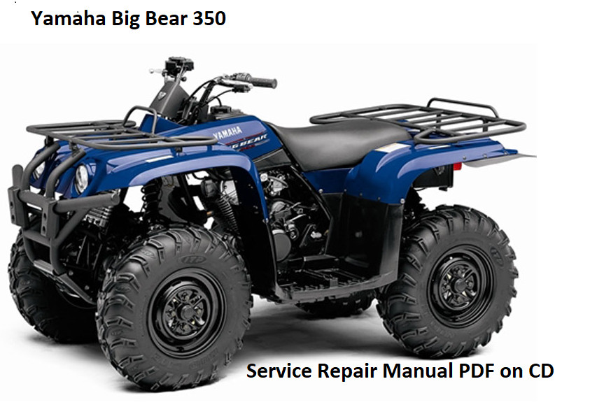 1995 1996 1997 1998 Yamaha Big Bear YFM350 350 4x4 Service Repair Manual CD